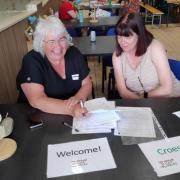 Barb and Netty from the Repair Cafe Wrecsam