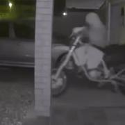 The recent theft of a motorbike was captured on a Ring Doorbell camera.