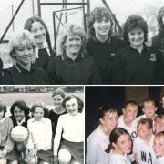 Netball teams from the past across the region.