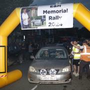 The E&H Memorial Rally in Mold on Saturday night.