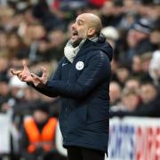 Manchester City manager Pep Guardiola gestures on the touchline during the Premier League match at St James' Park, Newcastle. PRESS ASSOCIATION Photo. Picture date: Tuesday January 29, 2019. See PA story SOCCER Newcastle. Photo credit should read: