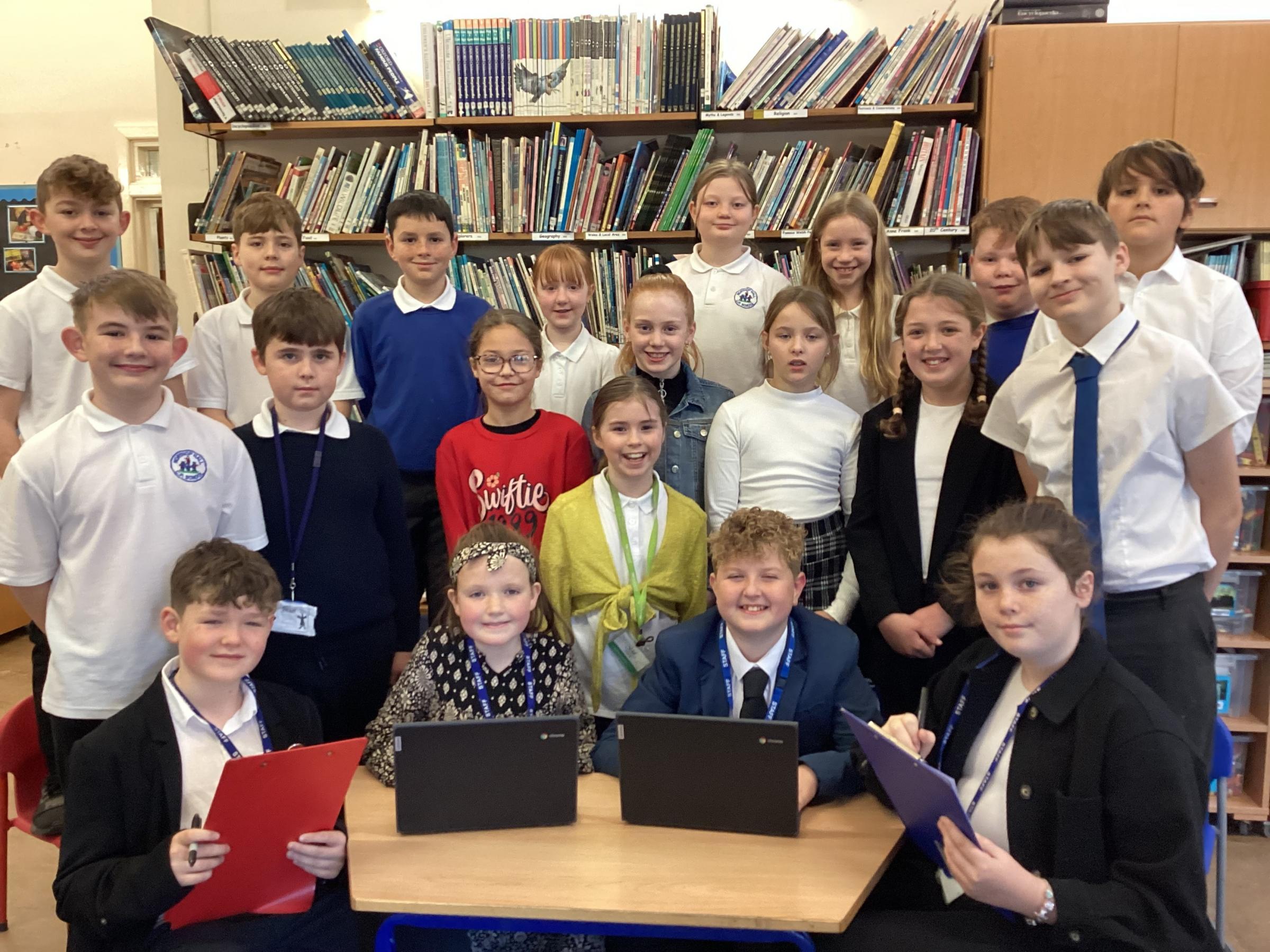 Year 6 pupils took on school roles for National Take Over Day.