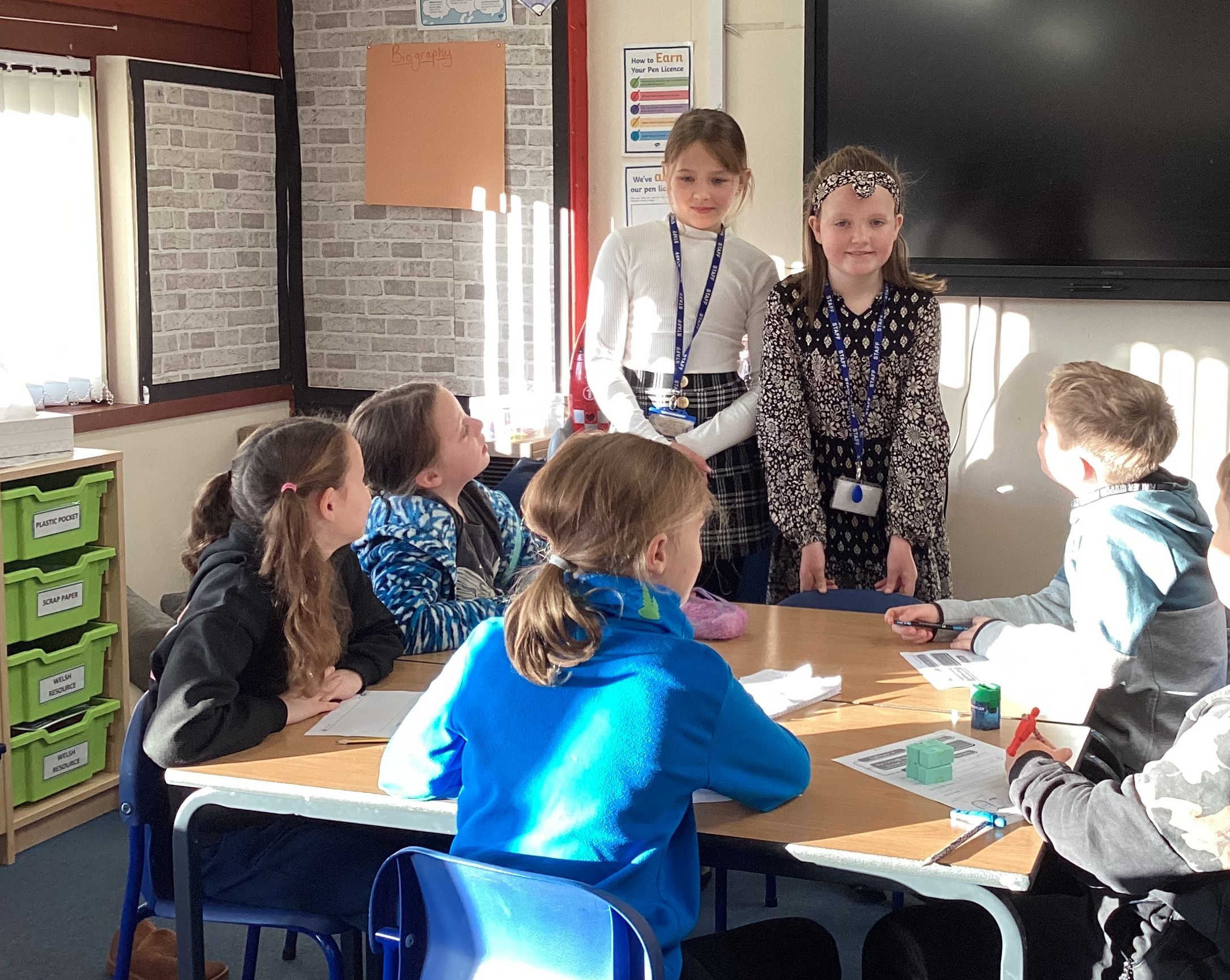 Year 6 pupils took on school roles for National Take Over Day.