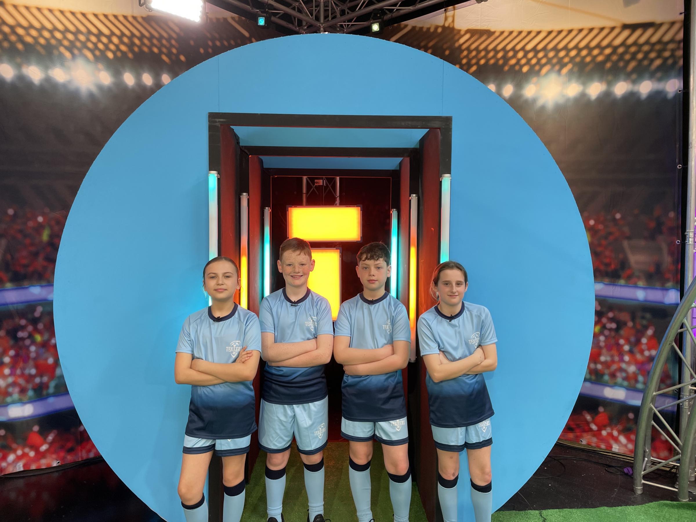 Ysgol Glanrafon pupils on S4C show Trekkers.