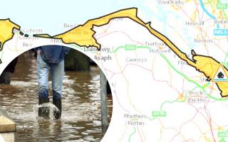Flood Alert for North Wales coastline. Image: Natural Resources Wales