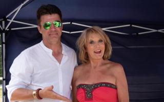 Simon Cowell impersonator, Andy Monk with Sherrie Hewson at 2019's competition.