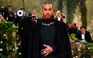 Lewis Hamilton wore a Burberry outfit to the 2024 Met Gala which was inspired by Welsh gardener John Ystumllyn.