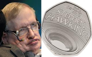 Stephen Hawking has been commemorated on a new 50p coin